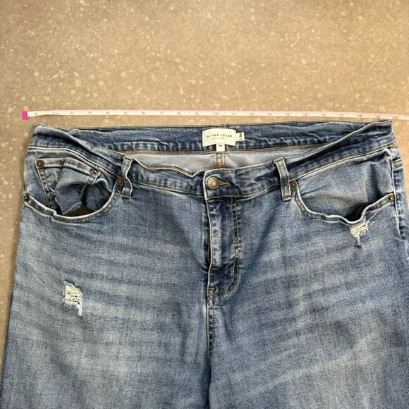 Oliver Logan Distressed Blue Denim Jeans – Size 38x30 - Picture 7 of 10